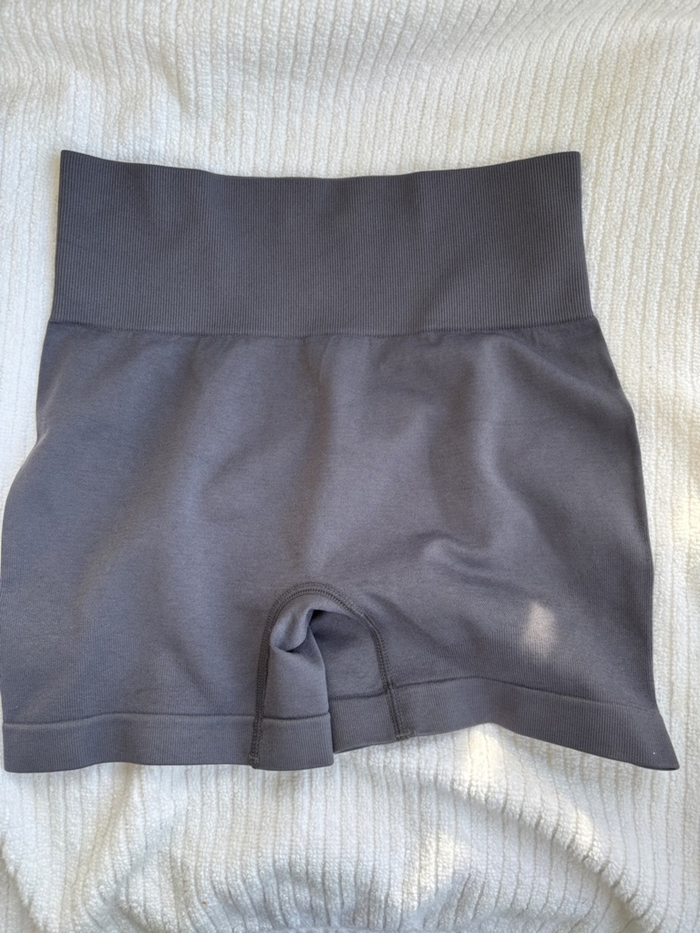 Gray Athletic Shorts Shape Wear Sz M Stretch High Waist New